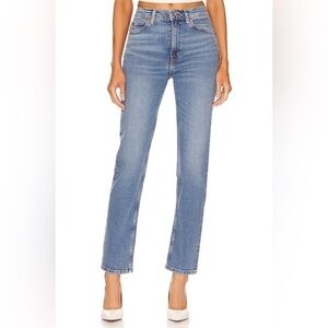 Re/Done Women's Blue Straight Leg Jeans